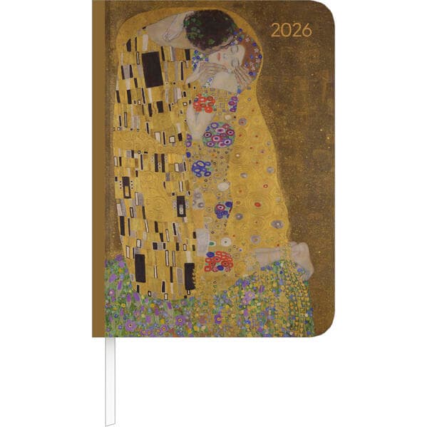 Lady Journal Klimt 2026 - Taschenkalender A6 (10,7x15,2 cm) - Weekly - 192 Seiten - Notiz-Buch - Termin-Planer - Alpha Edition
