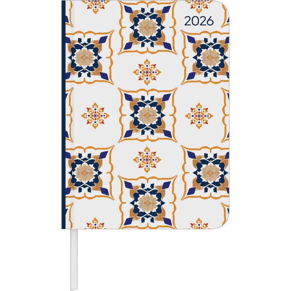 Daily Journal Oriental 2026 - Taschen-Kalender A6 - Elefant - Day By Day - 352 Seiten - Notiz-Buch - Alpha Edition