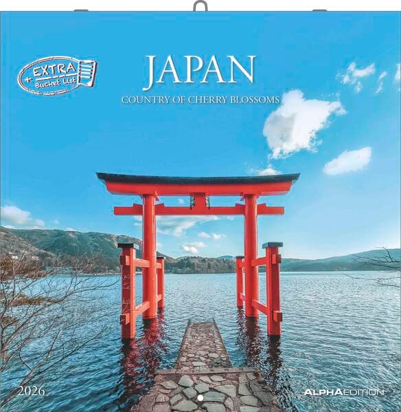 Alpha Edition - Japan 2026 – Broschürenkalender 30x30 cm – Für Asien- und Reise-Fans – 12 beeindruckende Japan-Motive – Mit Platz für Notizen, Feiertagen & Mondphasen