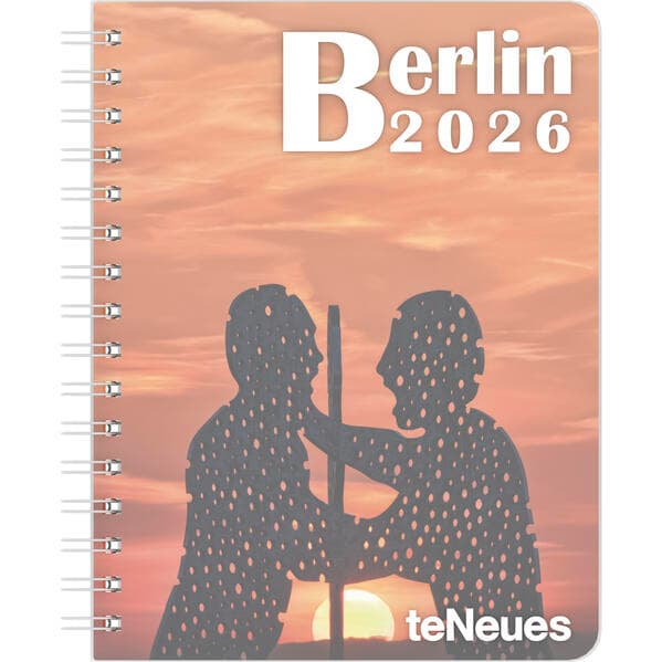 teNeues - Berlin Diary 2026 – Buchkalender & Taschenkalender 17x22 cm | Wochenkalender für Berlin-Fans, Beruf & Schule