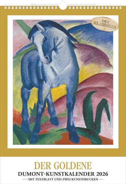 Kunstkalender 2026 – Der Goldene DUMONT-Kunstkalender – Wandkalender – Hochformat A3 29,7 x 42 cm