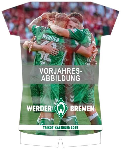 Werder Bremen 2026 - Trikotkalender - Fan-Kalender - Fußball-Kalender - 34,1x42 - Sport