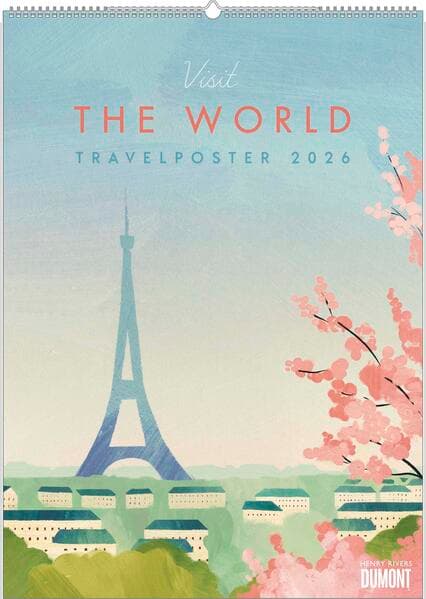 Travelposter 2026 – Reiseplakate-Kalender von DUMONT– Wand-Kalender – Poster-Format 50 x 70 cm