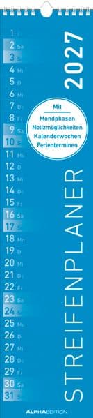 Streifenplaner BLAU 2027