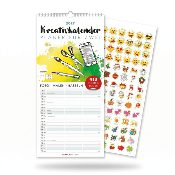 Kreativkalender Planer für 2 2027