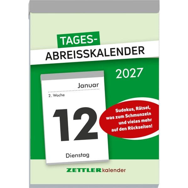 Tagesabreißkalender XXL 2027