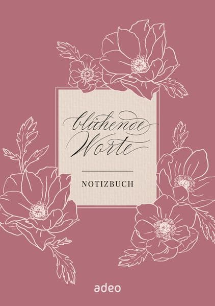 Blühende Worte - Notizbuch