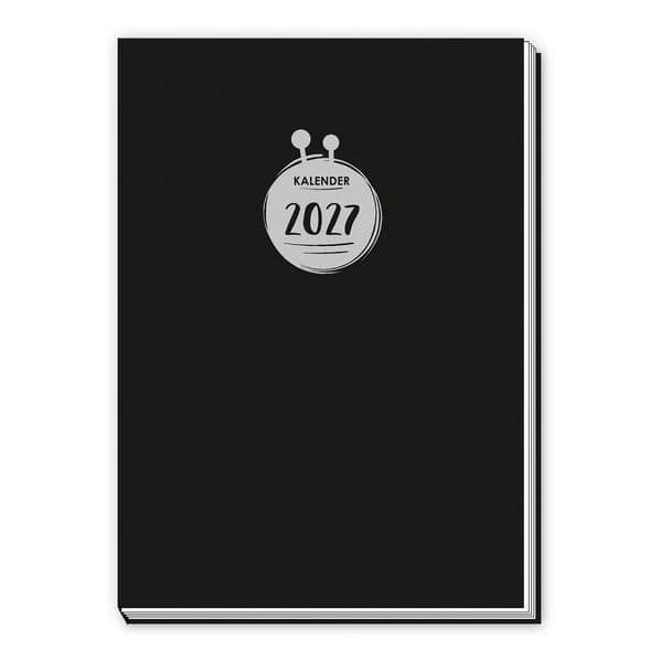 TRÖTSCH - Taschenkalender A7 Schwarz 2027
