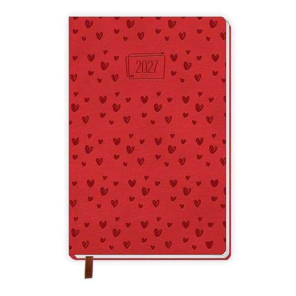 TRÖTSCH - Taschenkalender A7 Soft Touch Herzchen 2027