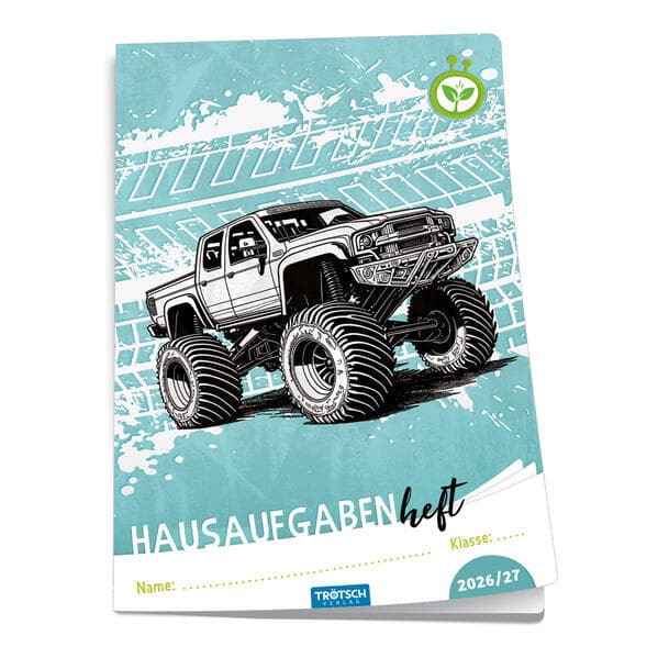 TRÖTSCH - Jahresbezogenes Hausaufgabenheft Grundschule Truck 26/27
