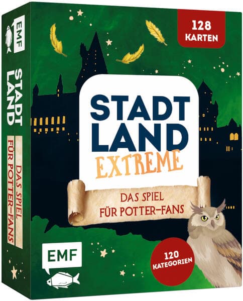 Kartenspiel: Stadt, Land, Extreme – Das inoffizielle Spiel für Harry Potter-Fans mit 128 Karten