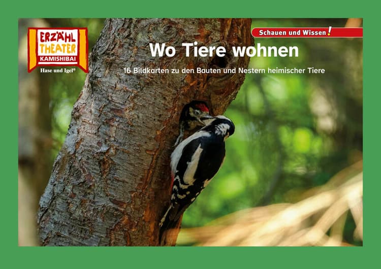 Wo Tiere wohnen / Kamishibai Bildkarten
