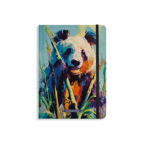 matabooks - Nachhaltiges A5 Notizbuch/Tagebuch/Bullet Journal/Schreibheft/Notebook aus Süßgraspapier - Nari Farbe: Bamboo Green (punktiert)