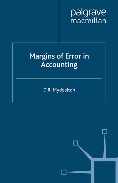 Margins of Error in Accounting
