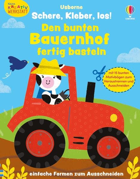 Kleine Kreativ-Werkstatt – Schere, Kleber, los! Den bunten Bauernhof fertig basteln