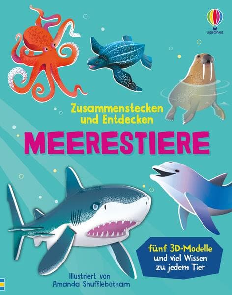Zusammenstecken und Entdecken: Meerestiere