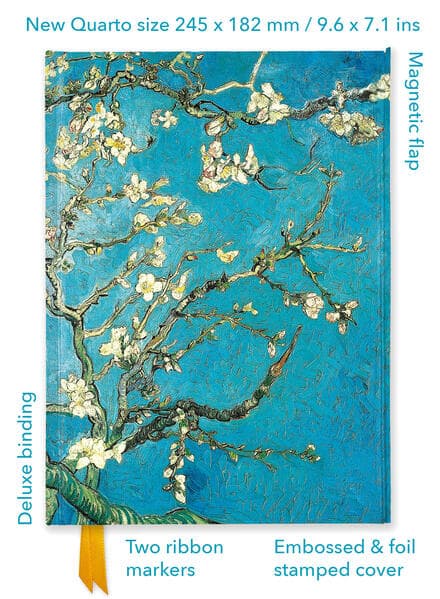Vincent van Gogh: Almond Blossom (Foiled Quarto Journal)