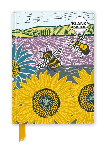 Kate Heiss: Sunflower Fields (Foiled Blank Journal)