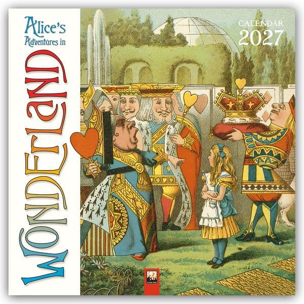 Alice's Adventures in Wonderland Wall Calendar 2027 (Art Calendar)