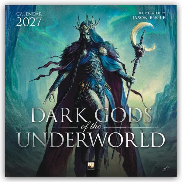 Dark Gods of the Underworld: Illustrated by Jason Engle Wall Calendar 2027 (Art Calendar)