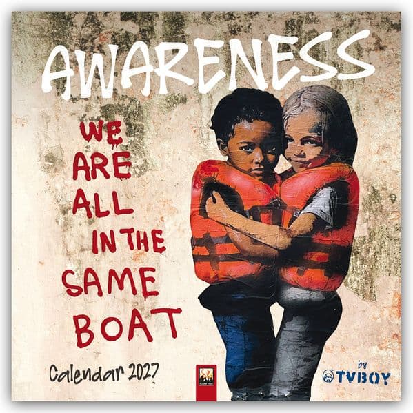 TVBOY: Awareness Wall Calendar 2027 (Art Calendar)