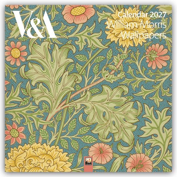 V&A: William Morris Wallpapers Wall Calendar 2027 (Art Calendar)