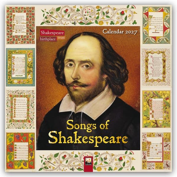 Shakespeare Birthplace Trust: Songs of Shakespeare Wall Calendar 2027 (Art Calendar)