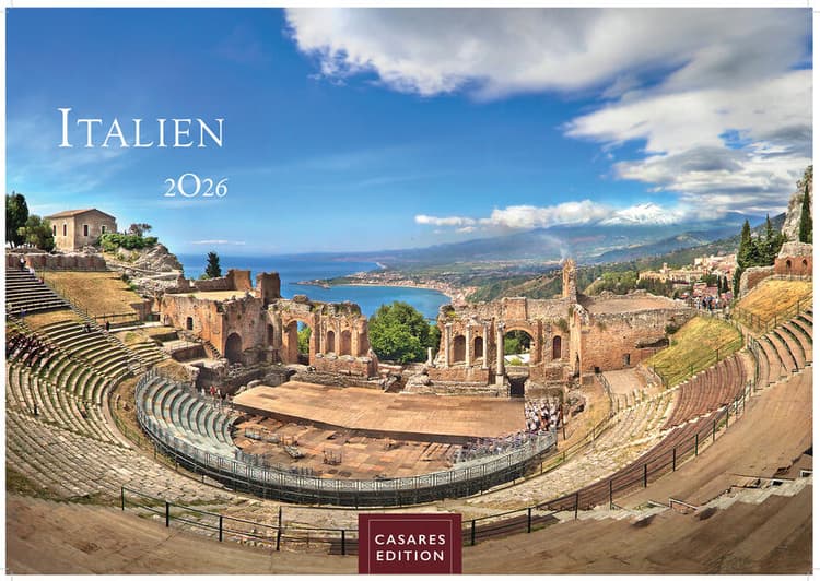Italien Kalender 2026 - Wandkalender | Fotokalender Italien 35x50 cm im Großformat mit 12 traumhaften Motiven der Reisedestination Italien