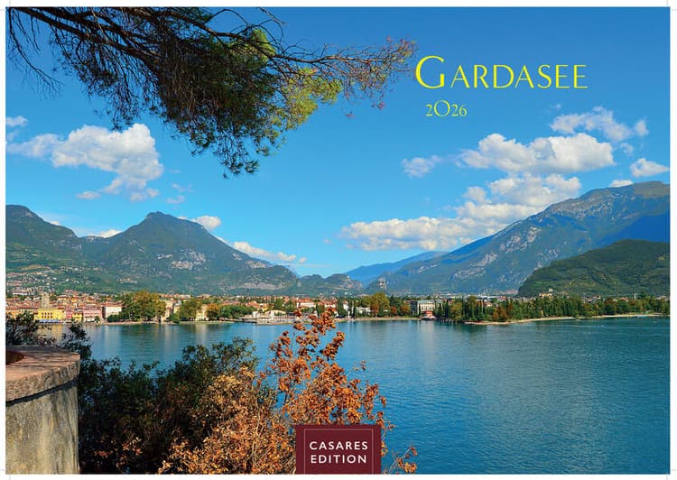 Gardasee Kalender 2026 - Wandkalender | Fotokalender Italien 35x50cm- Italienische Sehnsucht für jeden Monat