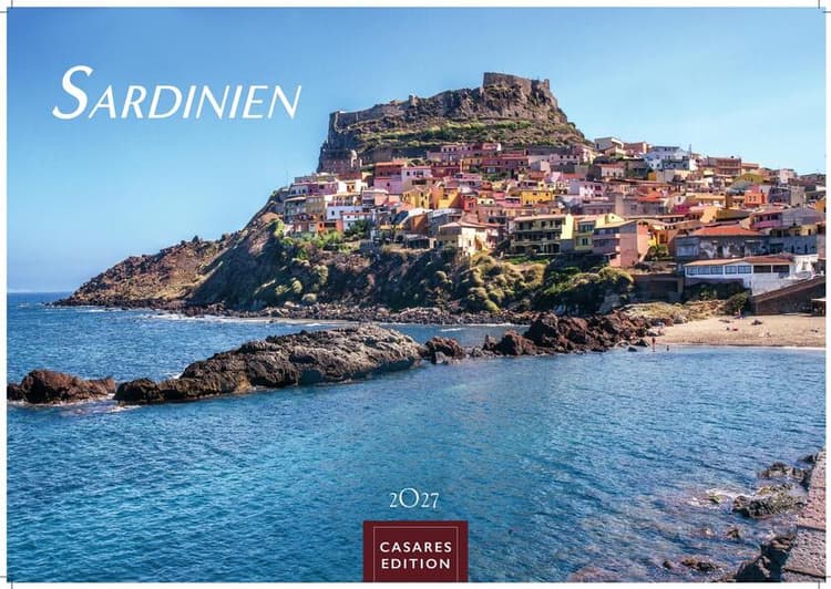 Sardinien Kalender 2027 - Wandkalender | Fotokalender Italien 35x50cm - mit 12 traumhaften Fotos von Stränden , Buchten & Natur der Mittelmeerinsel