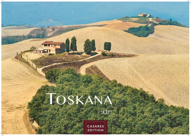 Toskana Kalender 2027 - Wandkalender | Fotokalender Italien 35x50cm - mit malerischen Fotos der Toskana, Italien