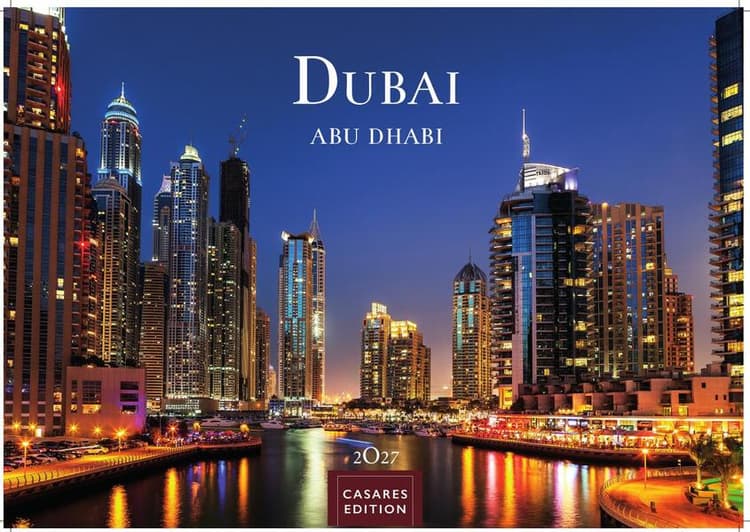 Dubai/Abu Dhabi Kalender 2027 - Wandkalender | Fotokalender Orient 35x50cm Großformat . mit atemberaubenden Bildern - Perfekt für Dubai Fans & Reiseliebhaber