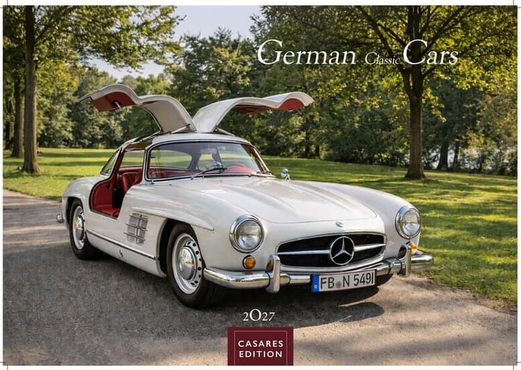German Classic Cars Kalender 2027 - Wandkalender | Fotokalender Oldtimer 24x35 cm - deutsche Oldtimer - Meisterwerke deutscher Automobilgeschichte