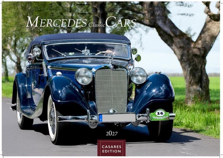 Mercedes Classic Cars Kalender 2027 - Wandkalender | Fotokalender Oldtimer 35x50cm Großformat - Mercedes Oldtimer - Eleganz & Geschichte im Kalenderformat