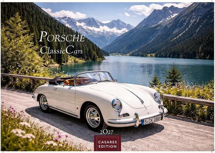 Porsche Classic Cars Kalender 2027 - Wandkalender | Fotokalender Oldtimer 24x35cm - Porsche Oldtimer - Zeitloser klassischer Luxus