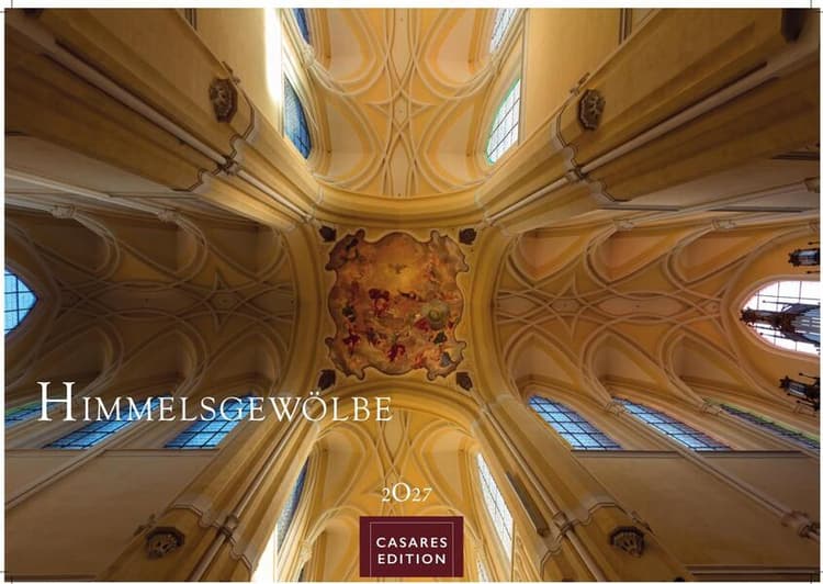 Himmelsgewölbe Kalender 2027 - Wandkalender | Fotokalender Kunst 24x35cm | Architekturkalender | Beeindruckende Innenansichten: Kirchenkuppeln und -architekturen
