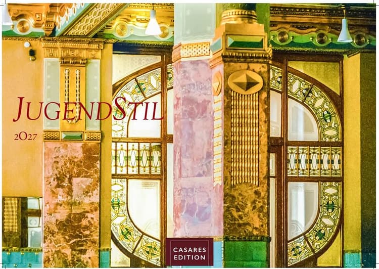 Jugendstil Kalender 2027 - Wandkalender | Fotokalender Kunst 24x35cm - Stilvolle künstlerische Motive im Jugendstil für das ganze Jahr