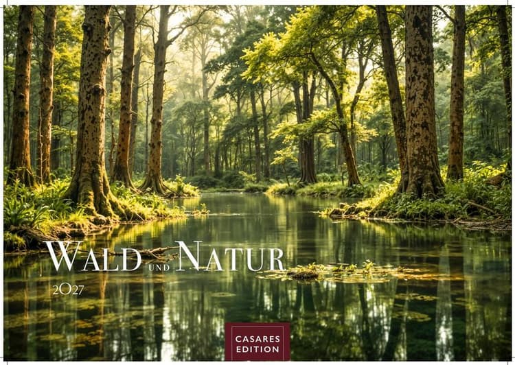 Wald & Natur Kalender 2027 - Wandkalender | Fotokalender Naturkalender Großformat 35x50cm - Natürliche Schönheit & Ruhe für jeden Monat