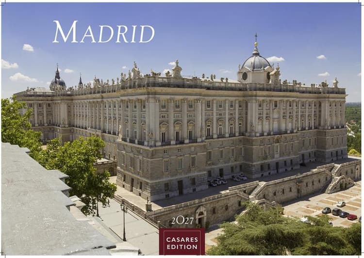 Madrid Kalender 2027 - Wandkalender | Fotokalender Spanien 24x35cm - mit atemberaubenden Fotos der bekanntesten Sehenswürdigkeiten und Highlights der spanischen Metropole