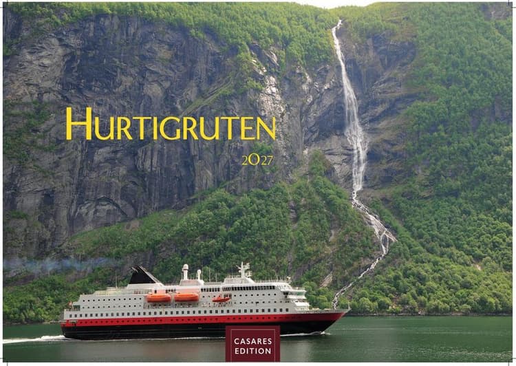Hurtigruten Kalender 2027 - Wandkalender | Fotokalender Nordeuropa 35x50cm Grosses Format - Atemberaubende Natur- und Meereswelten, Abenteuer & Naturerlebnis - Perfektes Geschenk