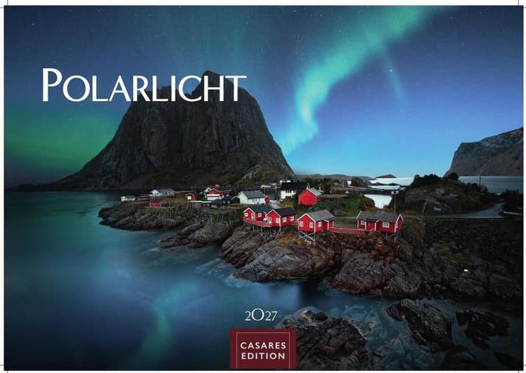 Polarlicht Kalender 2027 - Wandkalender | Fotokalender Naturkalender 35x50cm Grosses Format - Erleben Sie die Magie der Aurora Borealis - für Naturenthusiasten