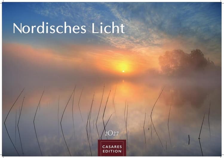 Nordisches Licht Kalender 2027 - Wandkalender | Fotokalender Naturkalender 35x50cm- mit 12 faszinierenden Fotografien von Landschaften im mildem nordischen Licht