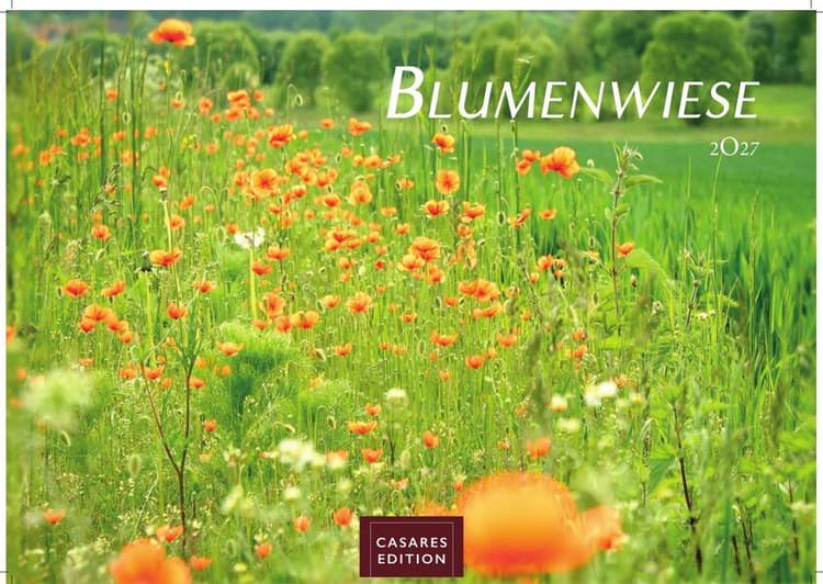 Blumenwiese Kalender 2027 - Wandkalender | Fotokalender Naturkalender 24x35cm | Wunderschöne Fotos der blühenden Natur