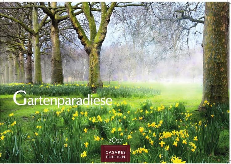 Gartenparadiese Kalender 2027 - Der Kalender für alle, die Gärten lieben - Wandkalender | Gartenkalender | Fotokalender Naturkalender 50x35cm