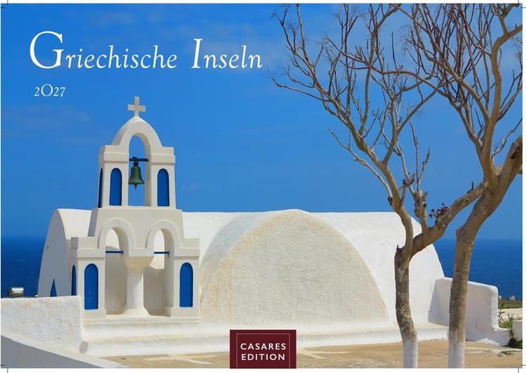 Griechische Inseln Kalender 2027 - Wandkalender | Fotokalender Griechenland 35x50cm - Faszinierende Bilder mit ikonischen Motiven Meer, Strand, Sonne