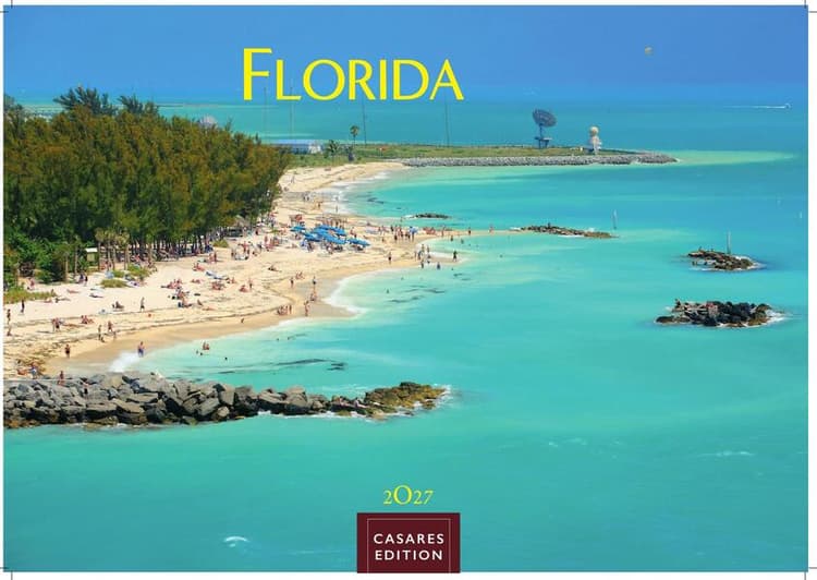 Florida Kalender 2027 - Wandkalender | Fotokalender Nordamerika 35x50cm Traumhafte Landschaften & Küstenstädte voller Lebensfreude, perfekt als Geschenkidee