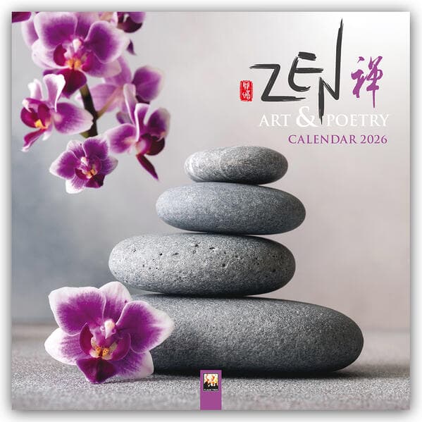 Zen Art & Poetry Wall Calendar 2026 (Art Calendar)