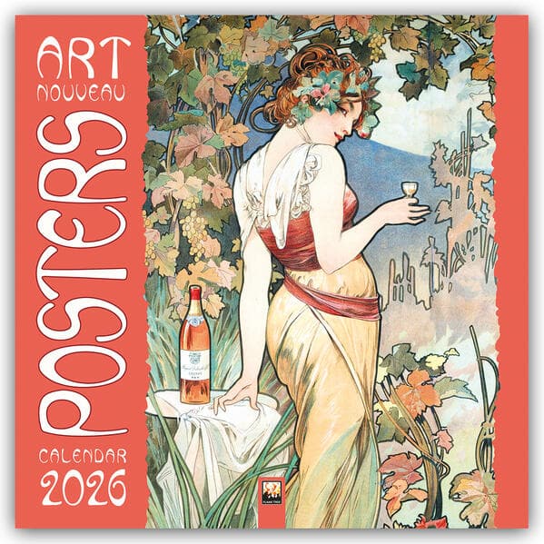 Art Nouveau Posters Wall Calendar 2026 (Art Calendar)