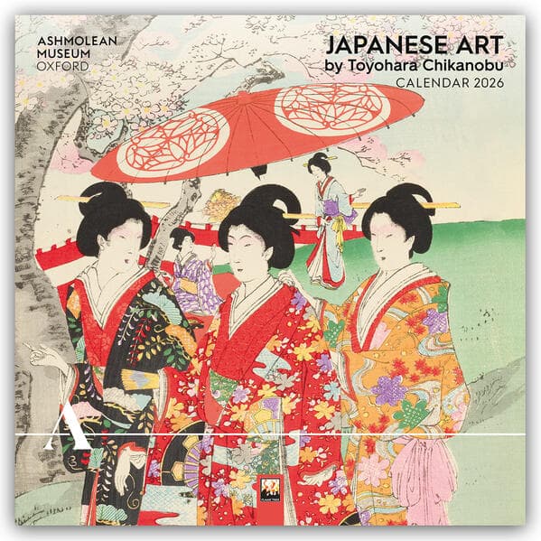 Ashmolean Museum: Japanese Art by Toyohara Chikanobu Wall Calendar 2026 (Art Calendar)