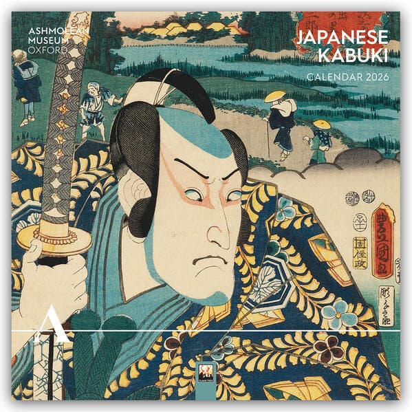 Ashmolean Museum: Japanese Kabuki Wall Calendar 2026 (Art Calendar)